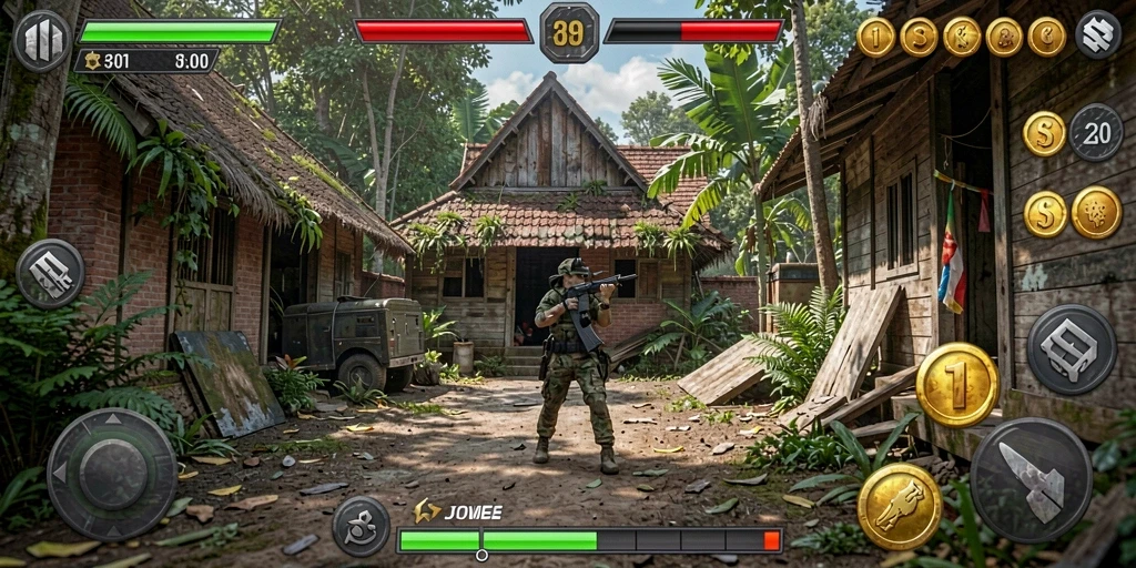 Grafis dan suara yang mendukung pengalaman bermain.