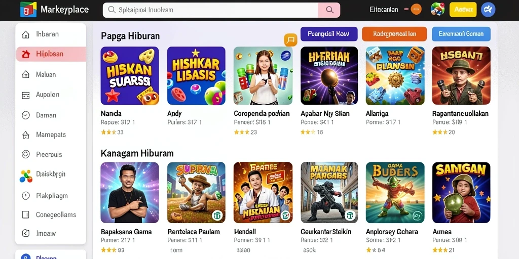 Fitur interaksi sosial untuk bermain bersama teman.